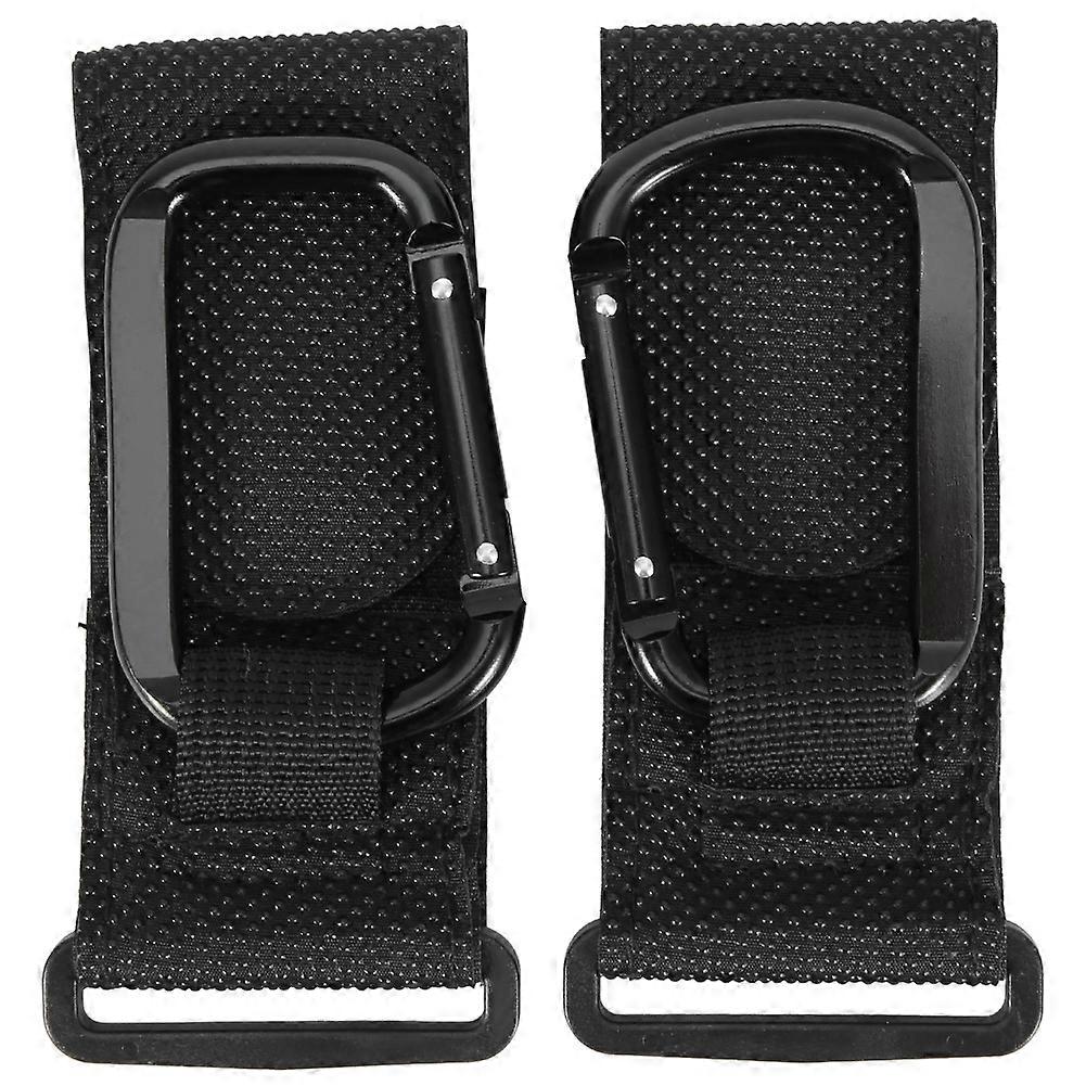 Aluminium Alloy Hooks Anti-slip with HOOK&LOOP for Baby Stroller Cross-bar