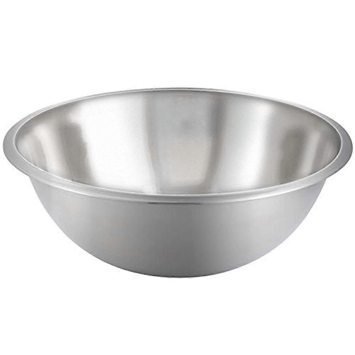 4 Quart Stainless Steel Mixing Bowl with Non-Slip Base for Kitchen Prep and Baking, Dishwasher Safe, Durable Design