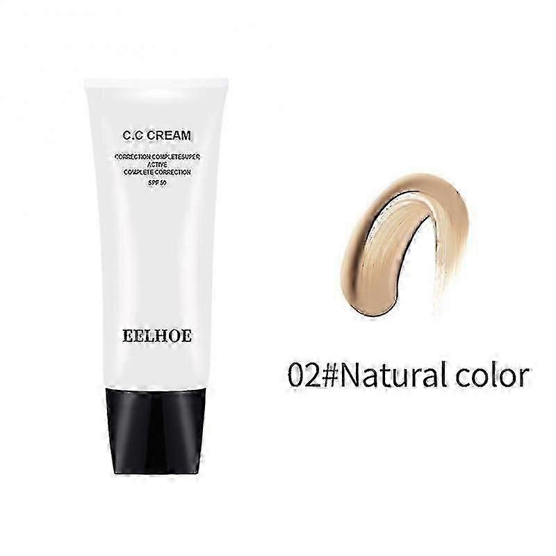 ファンデーションCCクリームSPF50 +フルカバレッジメイクアップベースコンシーラー女性ブライトニングオイルコントロール防水コレ