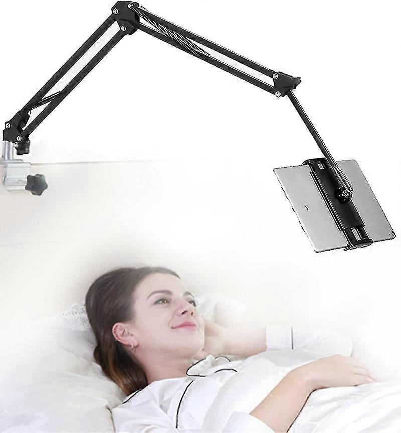 Tablet Holder compatible Bed, Adjustable And Foldable With 360 Degree Rotation compatible Iphone, Ipad, Cell Phone, Tablet, Kindle Fire Or Other Devic