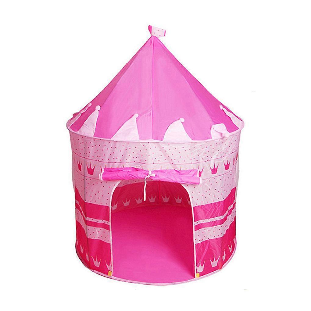 Kids Castle Tent Foldable Pop Up Kids Tent Portable Waterproof Indoor/Outdoor Playhouse, Pink