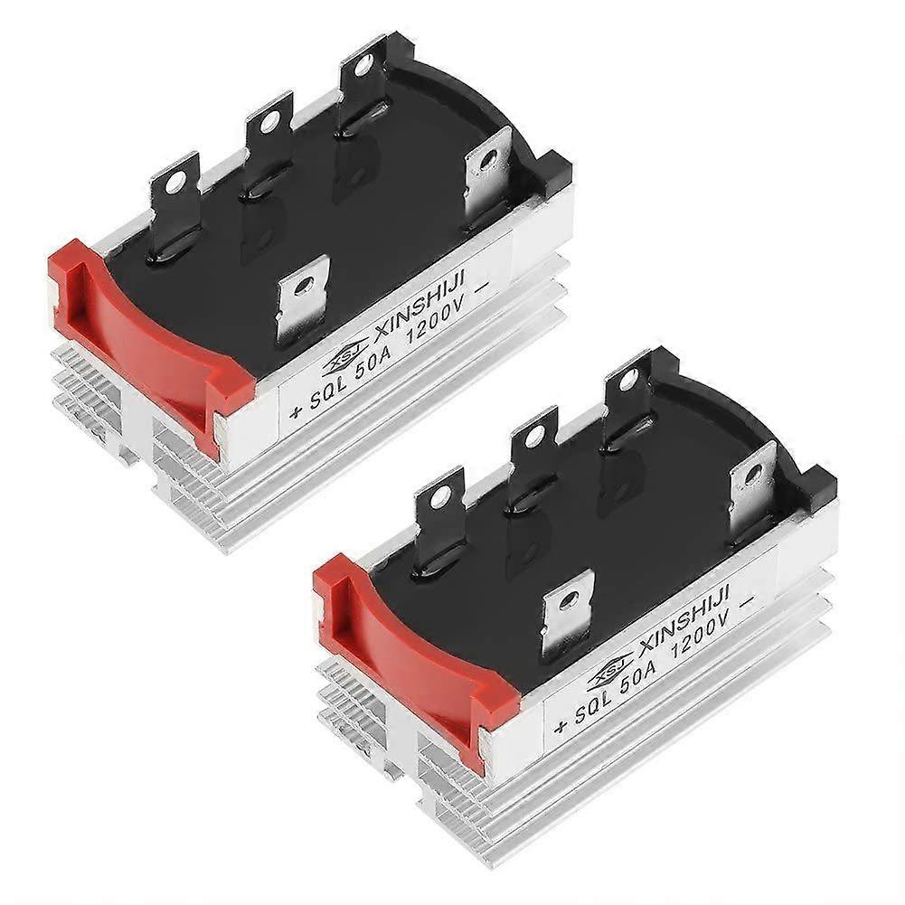 Pcs Three Phase Diode Bridge Rectifier 50 Amp 1200v Aluminum High Power Diode Bridge Rectifier Three Phase