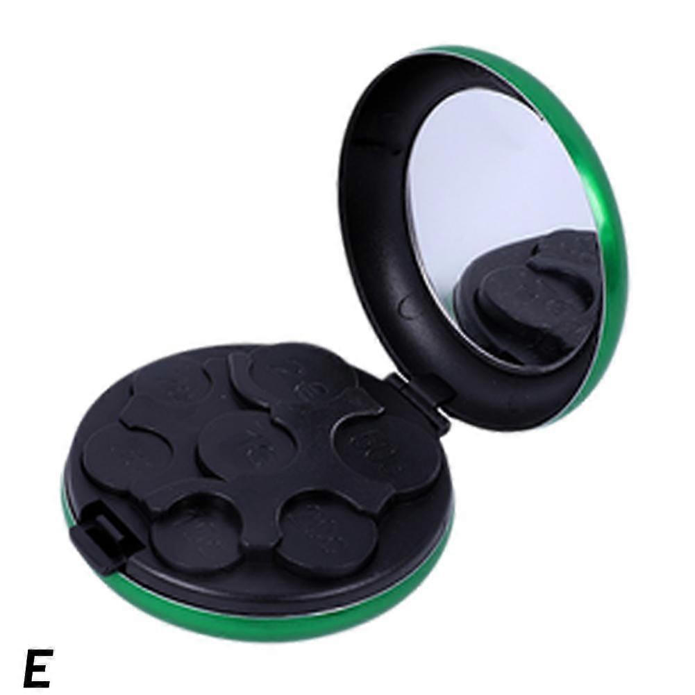 Euro Coin Organizer, Portable Mini Coin Dispenser Case with Mirror
