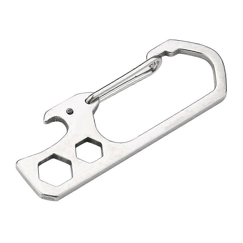 Bottle Open Climbing Clasp Screwdriver Multifunction Tools Camping Keychain