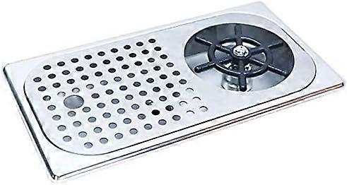 Countertop Cup Washer With Drain And Drip Tray, Exquisite Five-Layer Electroplating Ensures Durability, No Power Required For Quick, Time-Saving