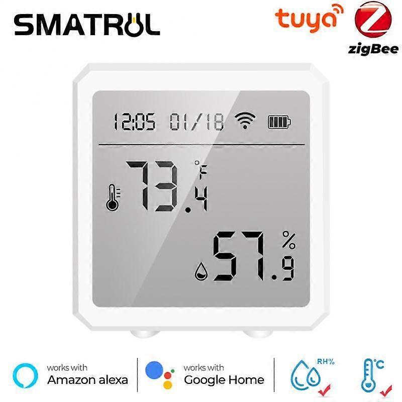 Tenky Tuya ZigBee Temperature And Humidity Sensor With LCD Display / Switch
