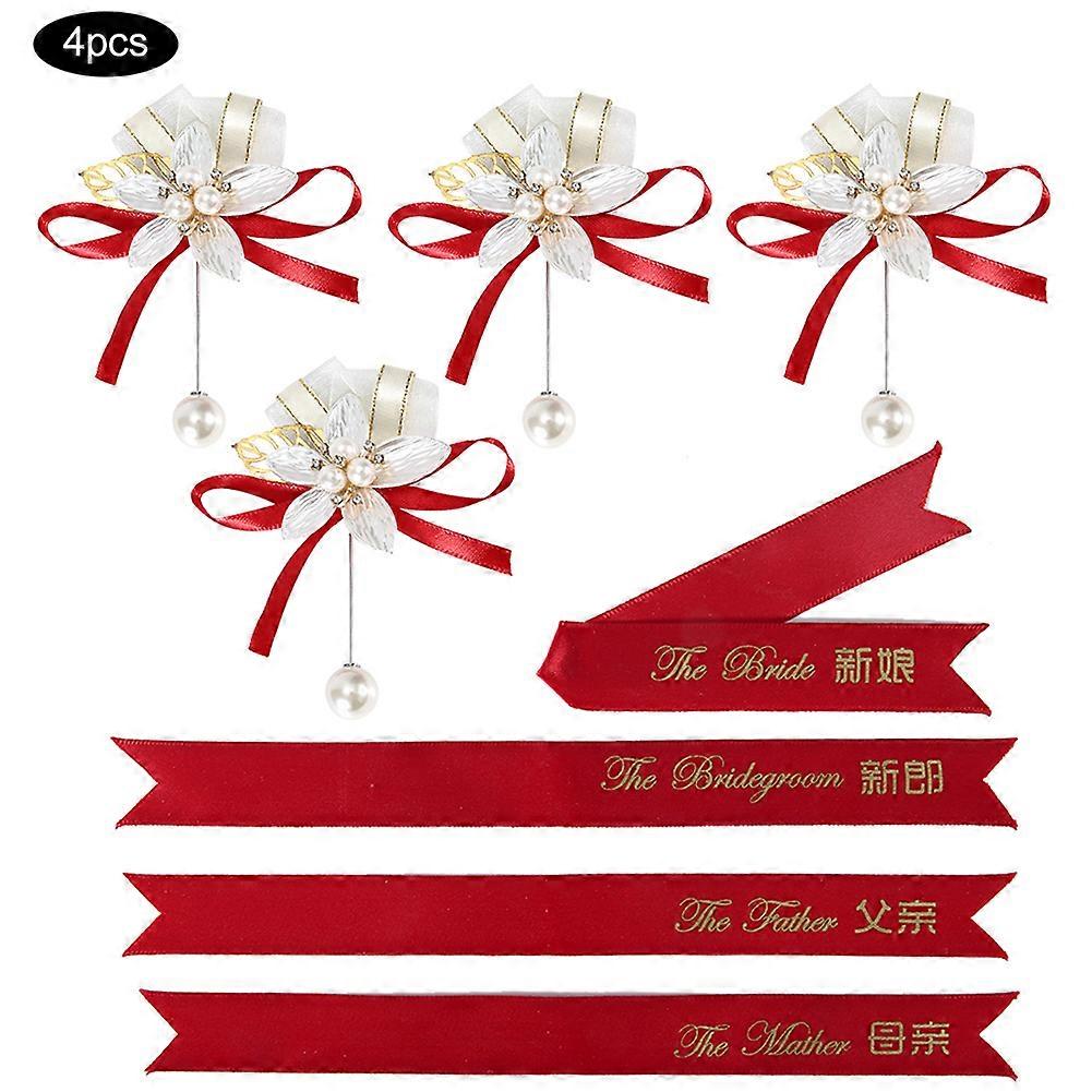 Simulation Corsage Bride Bridegroom Artificial Chest Flower Decor Wedding Accessories