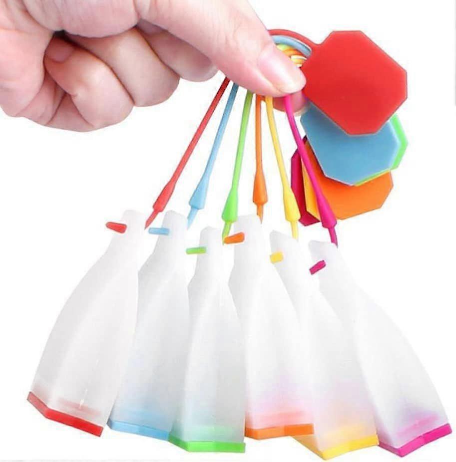 6 Pack Silicone Tea Infusers, Reusable Loose Leaf Tea Filter Bags, Multi-Color