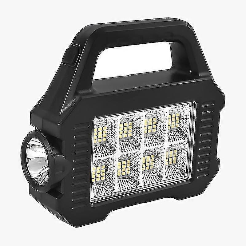 LED Solar Power Flashlight, Multifunctional Solar Work Light Strong Light,Outdoor Camping Lamp