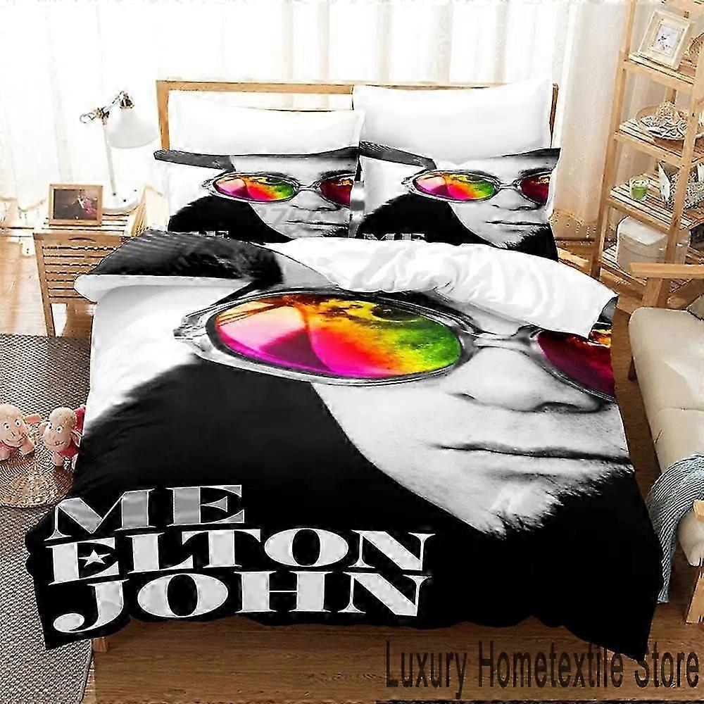 m235 Lençóis Popular Elton John Conjunto de Cama, Capa de Edredão Conjunto de Cama Colcha Capa fronha, Meninos Meninas Adultos Lençóis ggt235