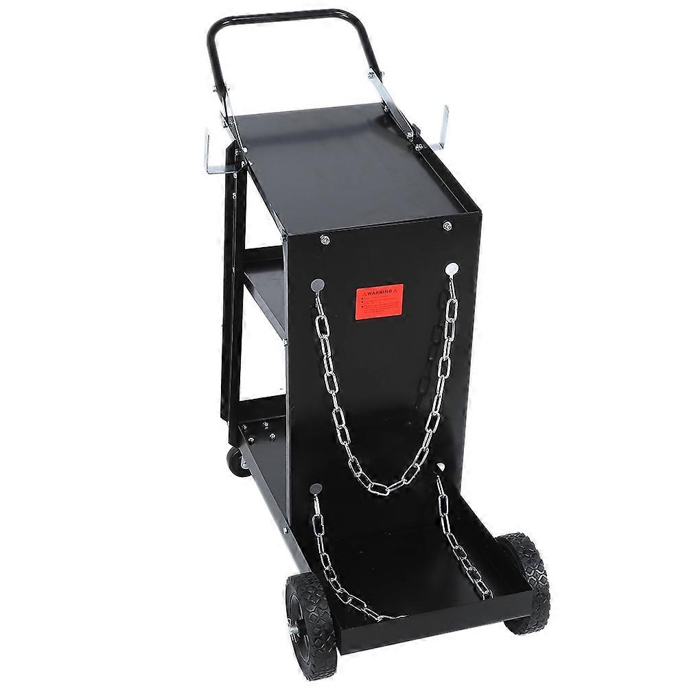 3 Tiers Welder Cart 370Lbs 4 Casters Welding Carts Without Drawer for Home Garage Workshop Repair Sh