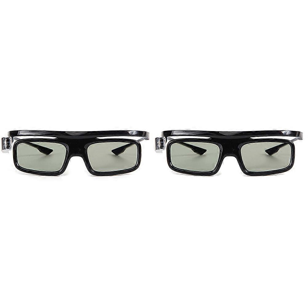 2Pcs Dlp-Link Active Shutter 3D Glass Gl1800 Rechargeable Eyewear
