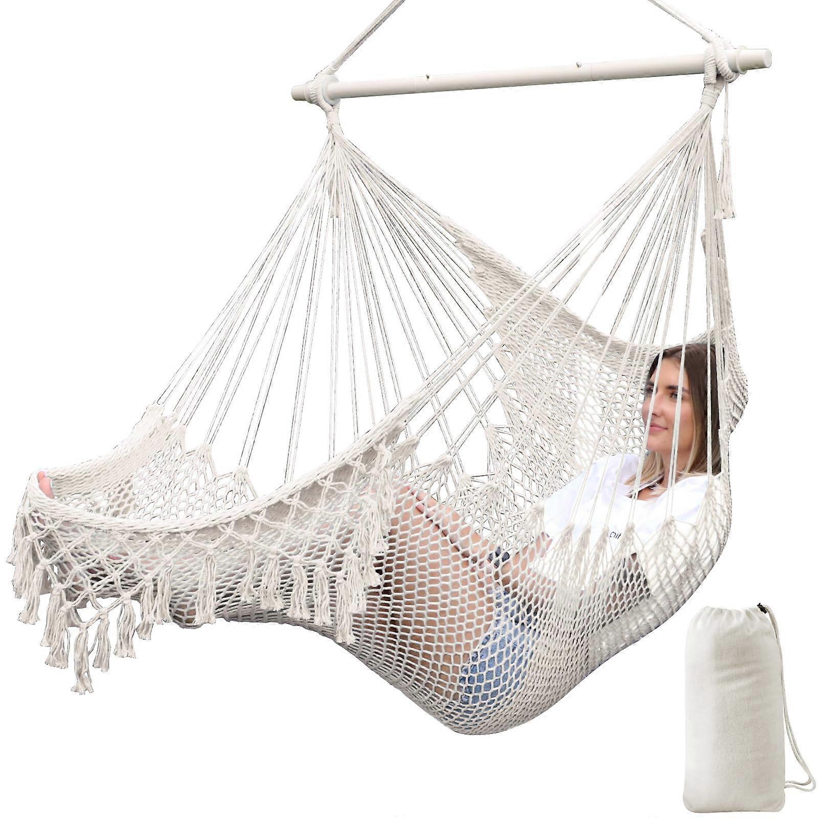 Super Large Soft Wide Seat Hammock Chair for Indoor and Outdoor Use