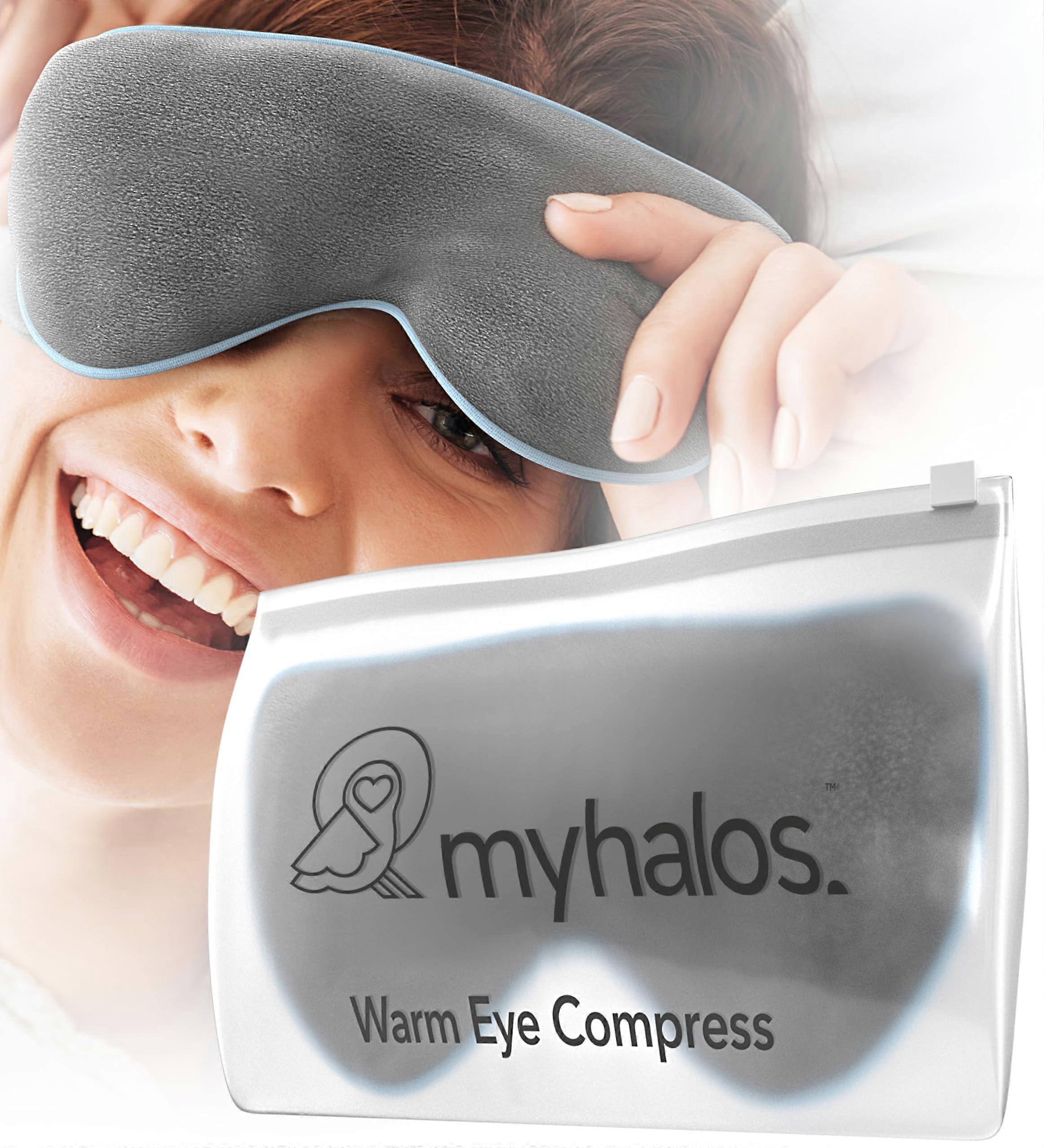 Microwave Activated Warm Eye Compress for Dry Eyes, Blepharitis, Stye Relief, Adjustable Size, Soft Fabric
