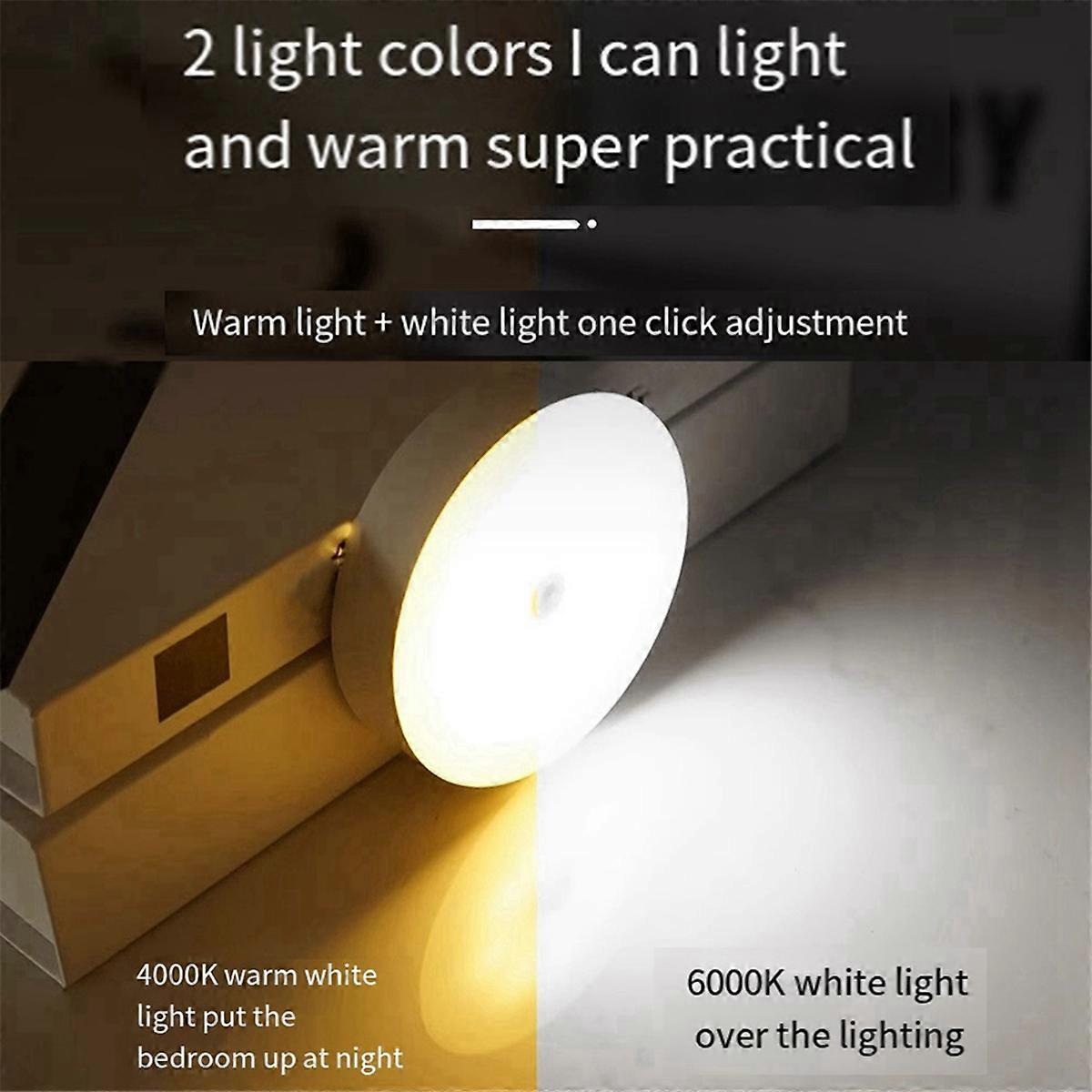 4 Pack Motion Sensor LED Night Light, Cool White