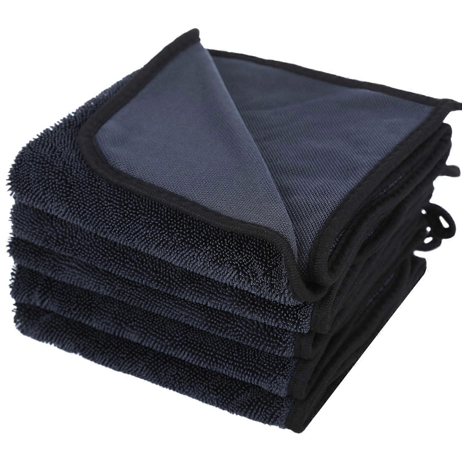 5 PCS Large Microfiber Super Absorbent Shiny Towel for Home Car 24 x 16 in