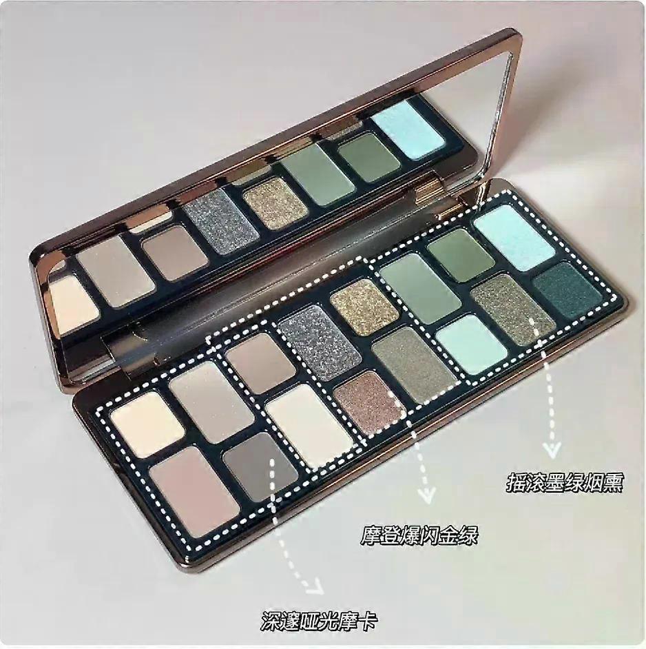 Gaibosi Qianyan Cheeryep 16 Farben Lidschatten Matt Perlmutt Explosive Flash Palette Puder Schwarz Qian Yan Cowherd Make-up Kosmetik