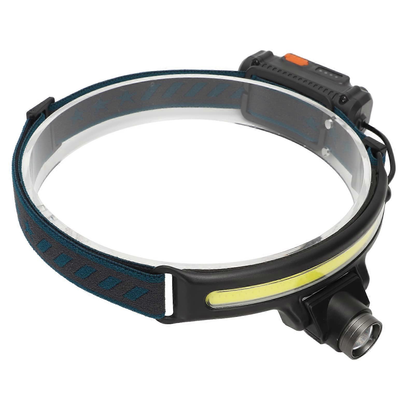 COB Floodlight Headlamp, Rechargeable LED with Intelligent Hand Sensing, Multi Light Source for Hiking, Camping, Running