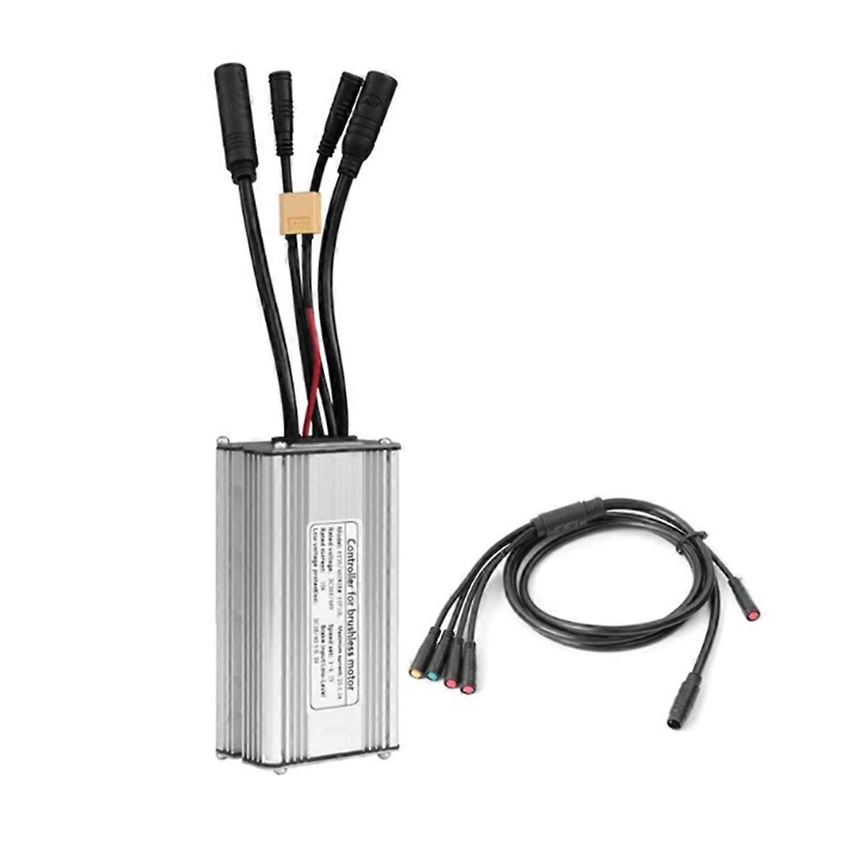 Electric Bike Controller KT-25A Waterproof Sine Wave Controller 36V 48V XT60 Brushless 750W with 1T