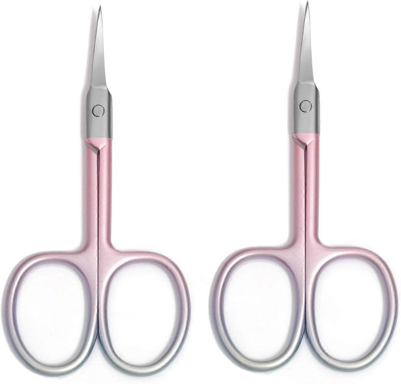 ‎motanar 2pcs Or Argent Sourcils Ciseaux Maquillage Manucure Ciseaux Ongles Ciseaux Cuticule Ciseaux