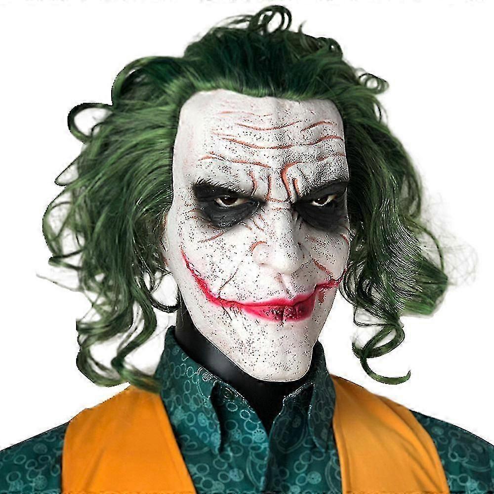 אימה ג'וקר מסכה קוספליי מפחיד קריפי ליצן קסדת לטקס ליל כל הקדושים קרנבל להתחפש למסיבה אביזרים תחפושות באיכות גבוהה