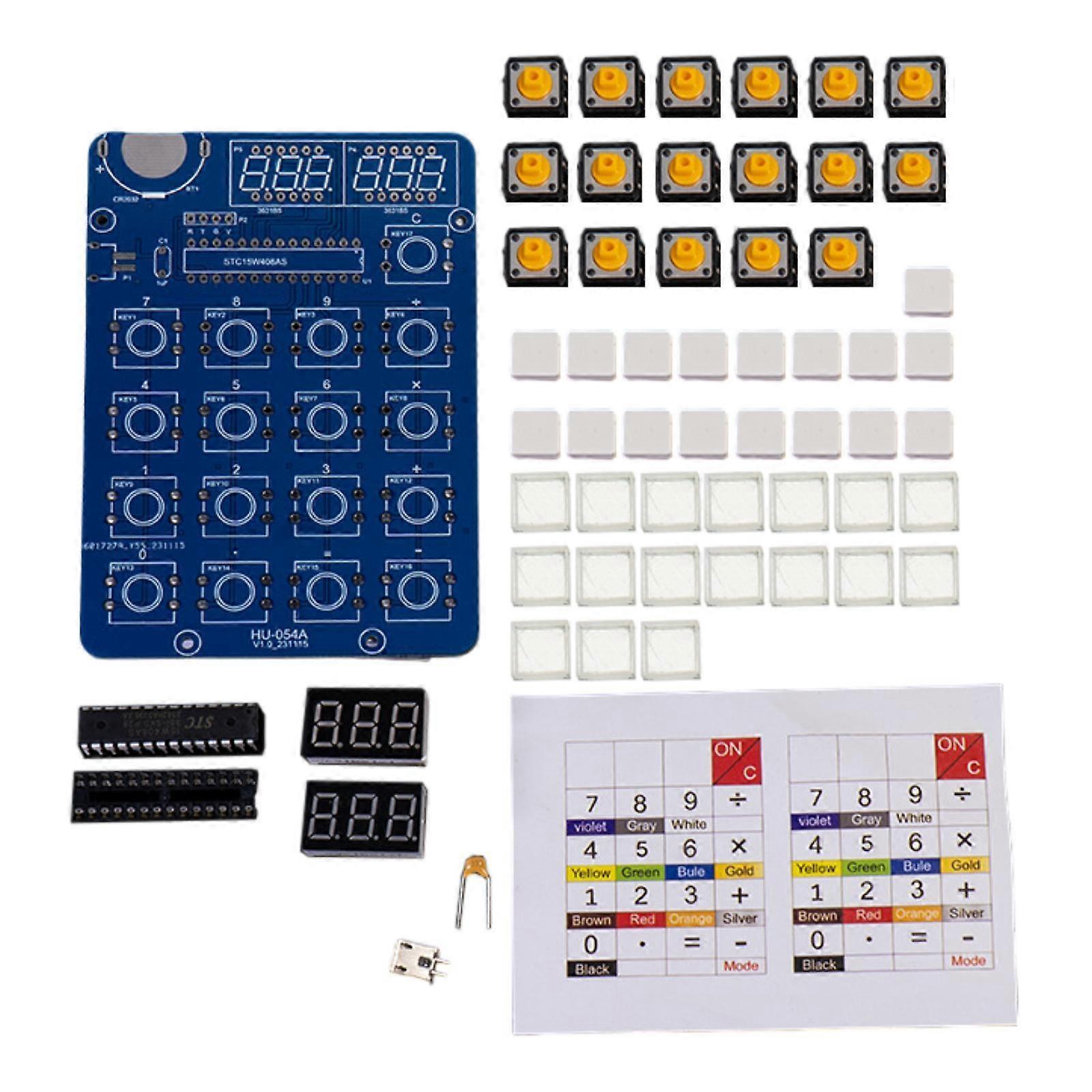 Soldering Practice Kit 6 Digits Desk Calculator DIY Kit Soldering Project Kit
