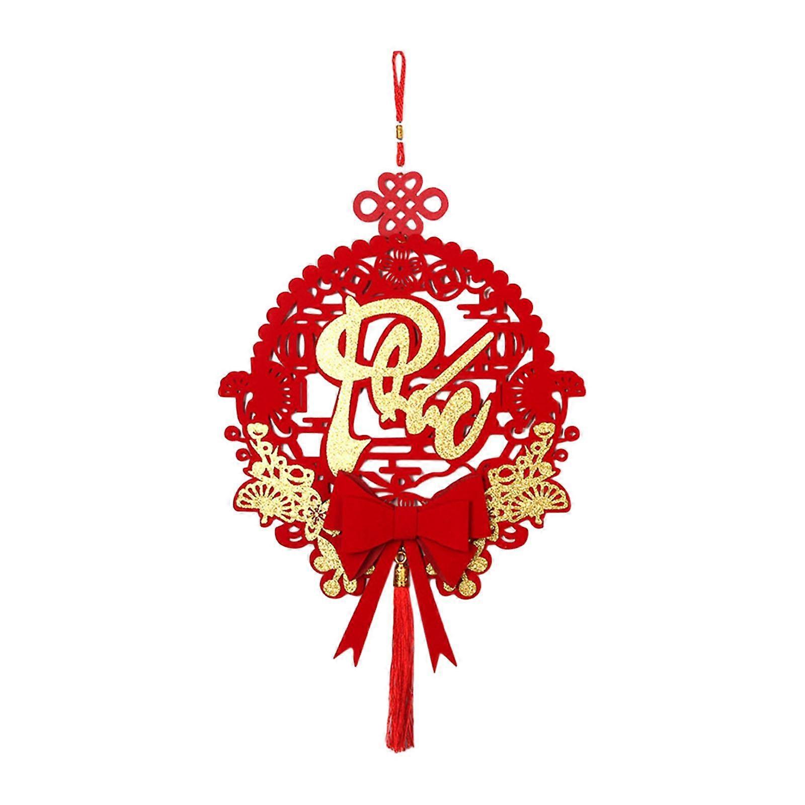 Uudenvuoden riipukset 2024 Kiinalainen uudenvuoden sisustus Klassiset elementit Fu