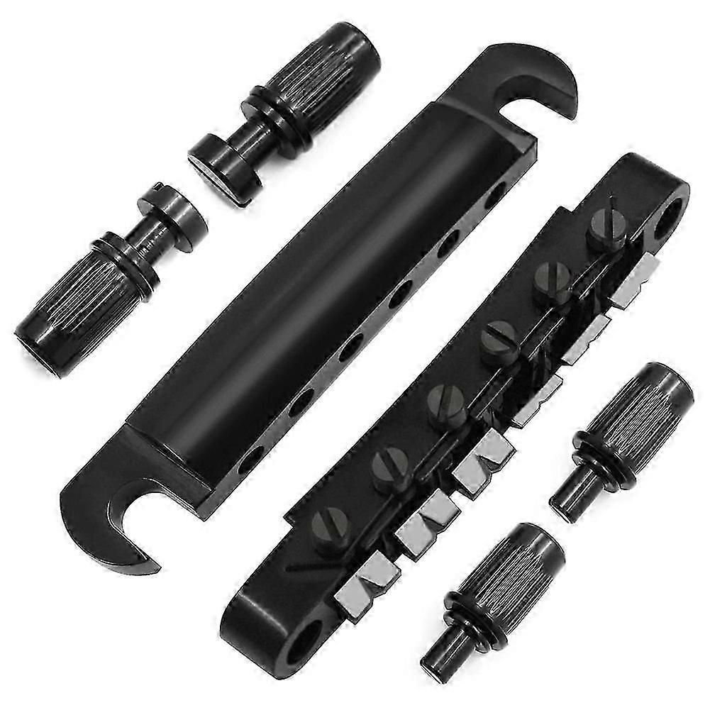 Tune-O- Bridge and Tailpiece with Studs Set for ABR-1 Bridge Style LP Electric Guitar Replacement,B