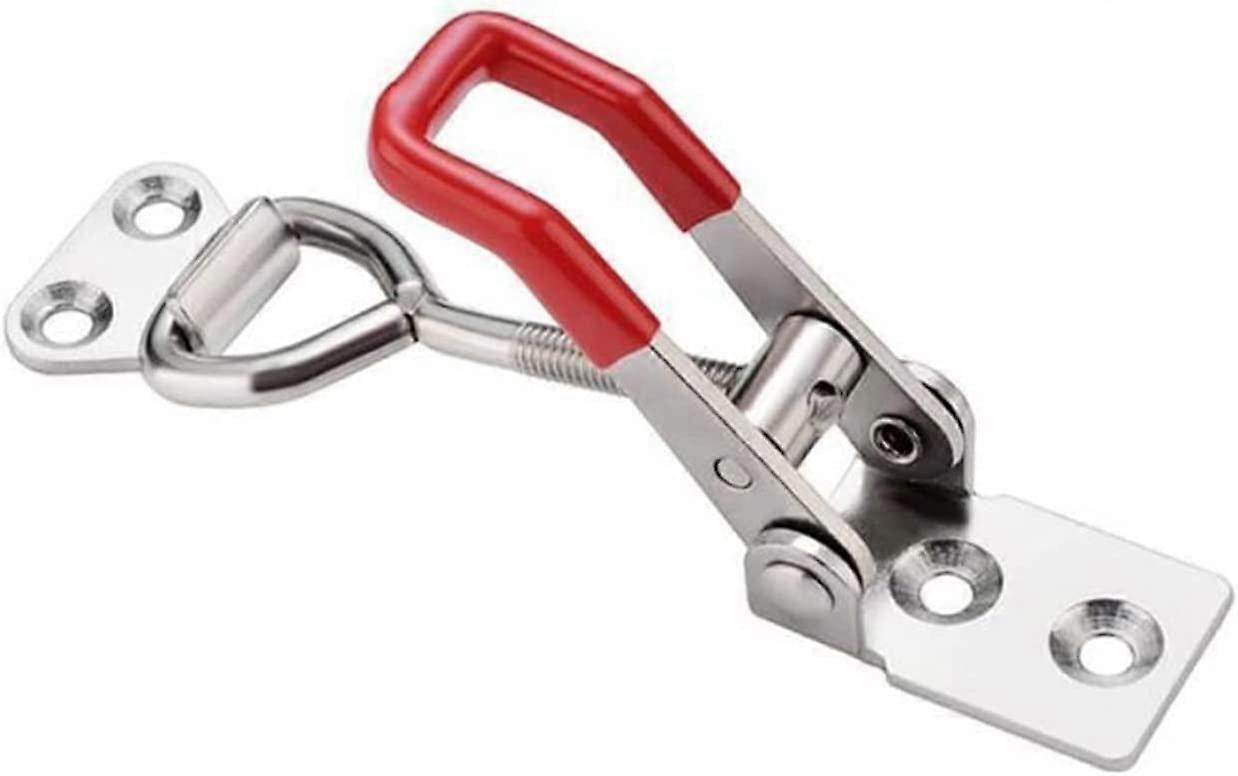 Hose Clamp 2pcs Toggle Latch Catch Toggle Clamp Adjustable Cabinet Boxes Lever Handle Lock Hasp (Size : Small 2pcs)