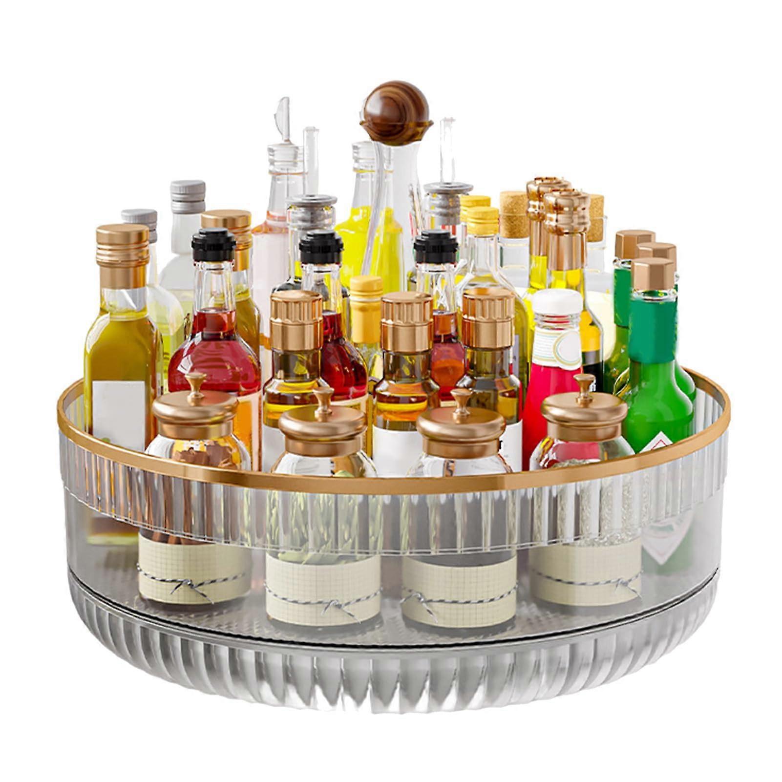 Rotating Condiment Organizer, Multifunctional Strong Load Bearing Seasoning Rack