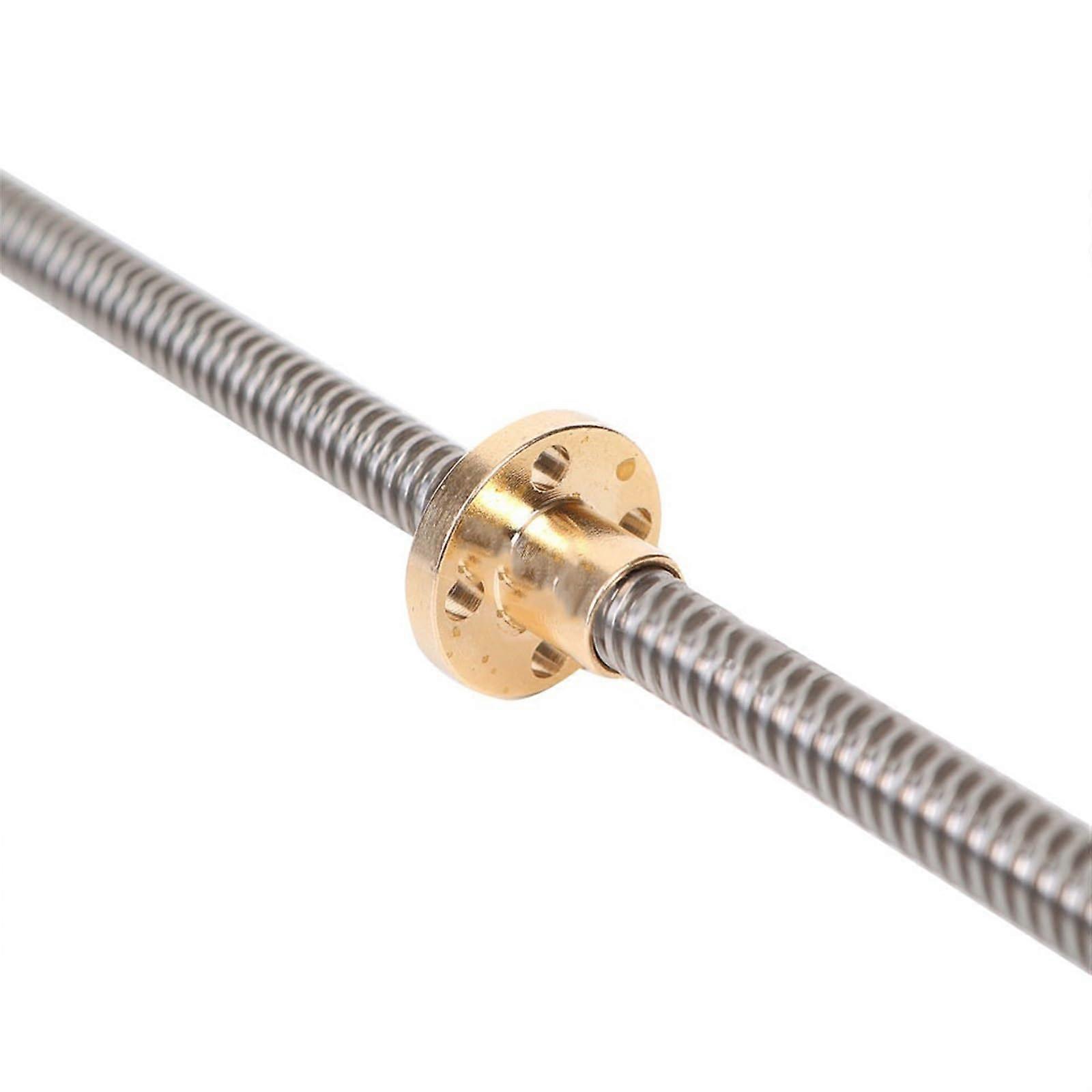 Threaded Backlash 8mm Stainless Steel Threaded Rod with Brass Nut TR8x1 TR8x2 TR8x4 TR8x8