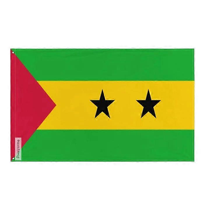 Flag of Sao Tome and Principe – 160 x 240 cm – Polyester – Iron eyelets – Durable