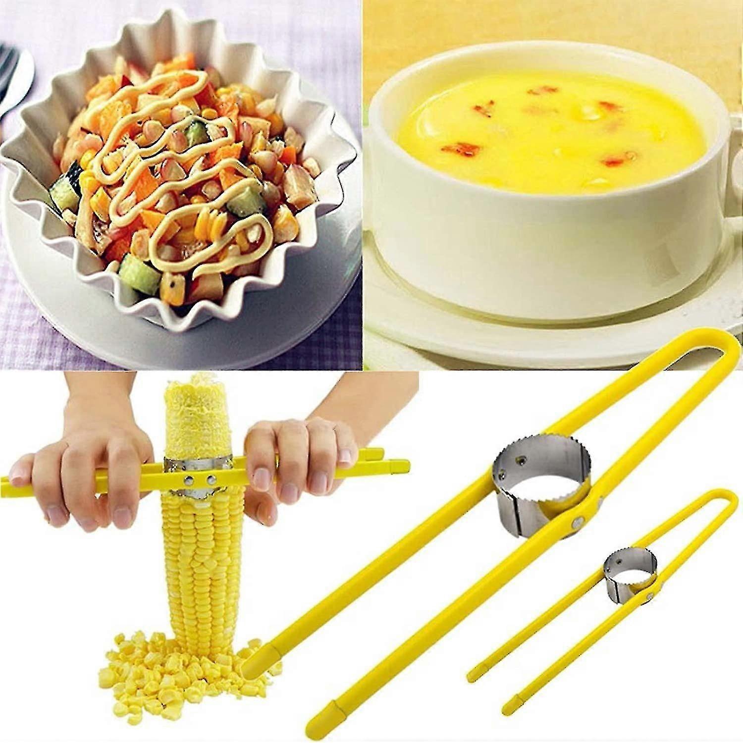 2 Pieces Corn Peelers, Multi-Function Stainless Steel Corn Peelers