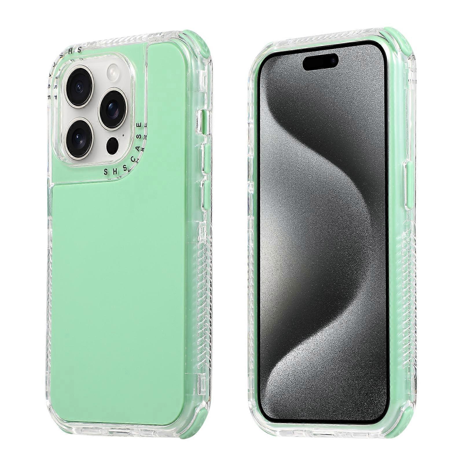 Dreamland 3 in 1 Solid Color Transparent Frame PC + TPU Phone Case