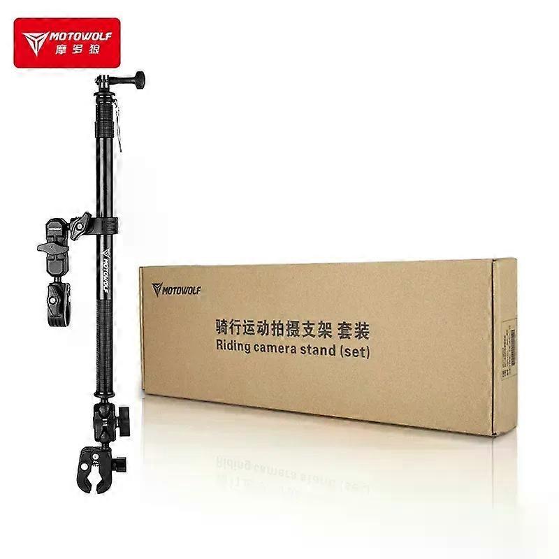 Motorbike Suitable for GoPro Riding Shooting Bracket Multifunctional Shooting Recorder Bracket Outdoor Riding Camera Selfie Stick Bracket