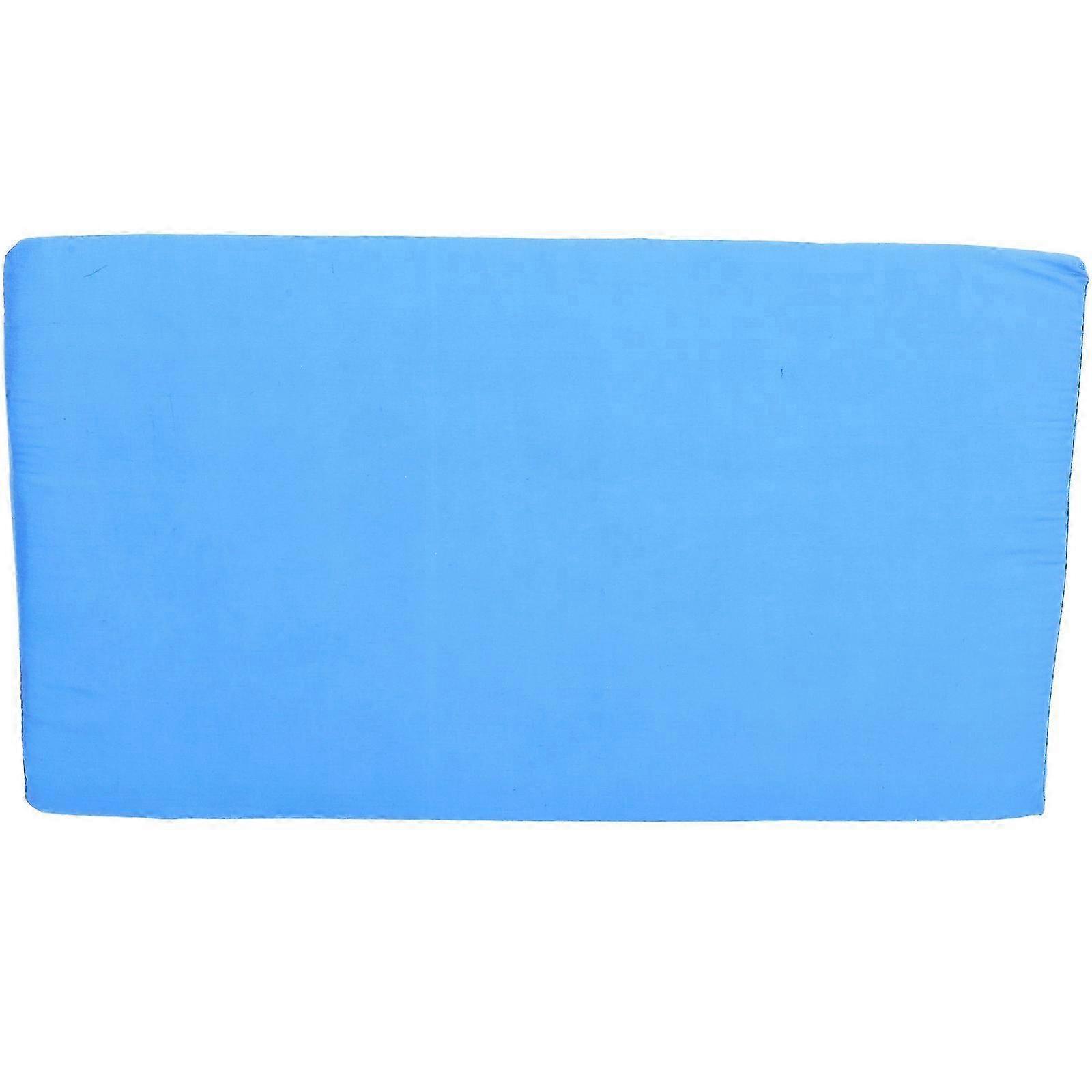 Foam Wedge Pillow for Back Support & Better Sleep - Blue Incline Bed Pillow