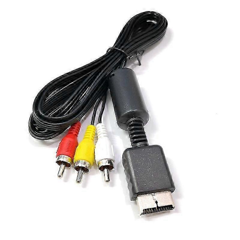PlayStation PS1 PS2 PS3 Compatible RCA AV Cable for TV with 1.8m Adapter