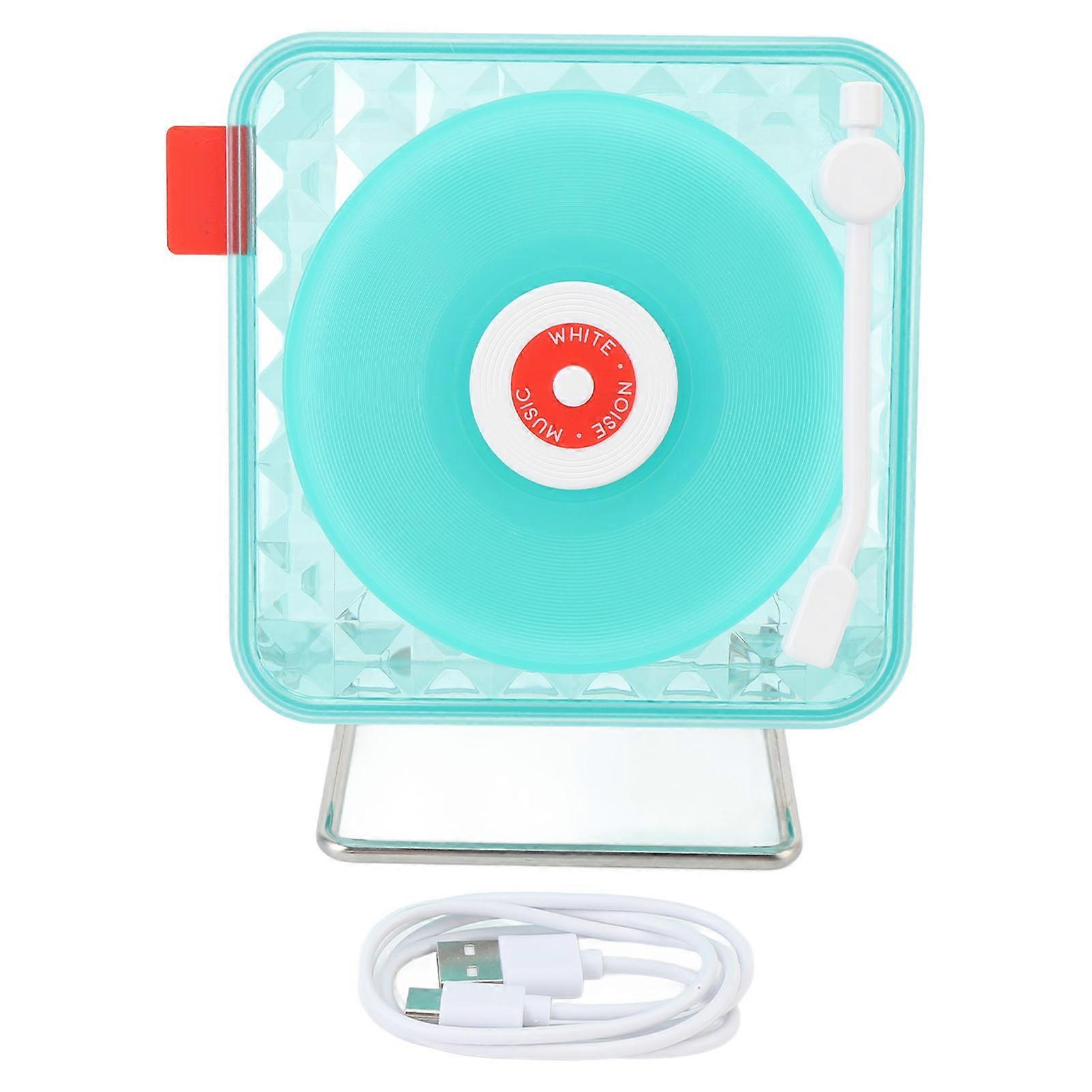 Mint Green Bluetooth Speaker with 360° Sound, White Noise, and RGB Light for Sleep & Sports