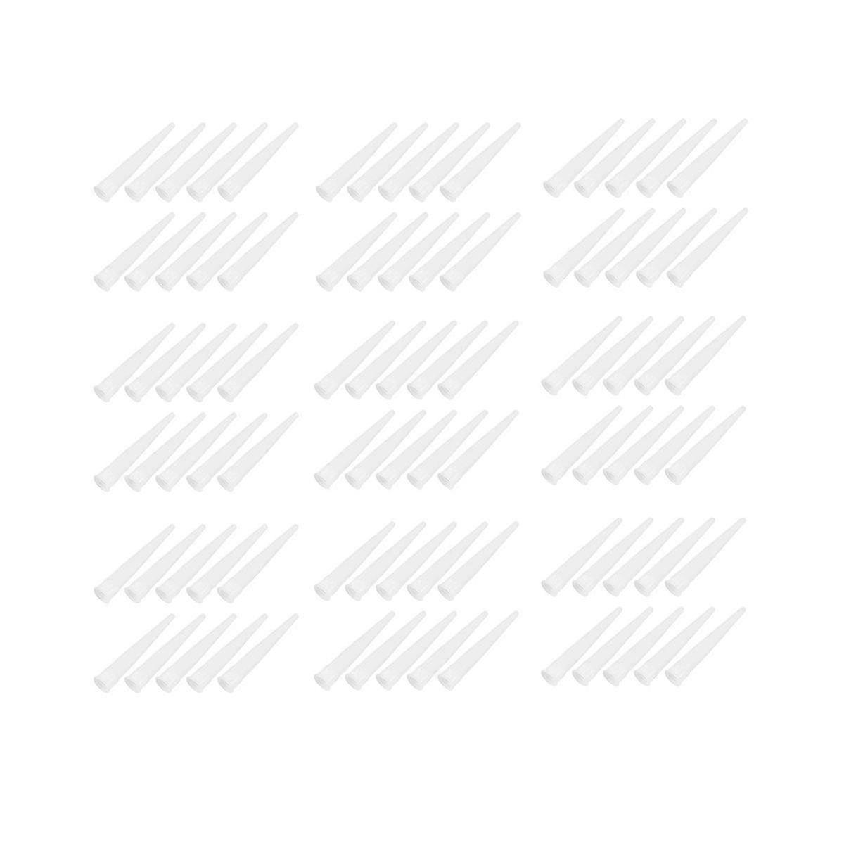 100 PCS Plastic Caulking Nozzles Extender Caulk Nozzle Tip Tool for Caulk Nozzles Applicator, Easy