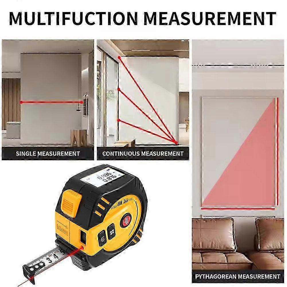 2025 40m-80m Handheld Laser. Rangefinder Digital Distance Meter Tape Measure Tools