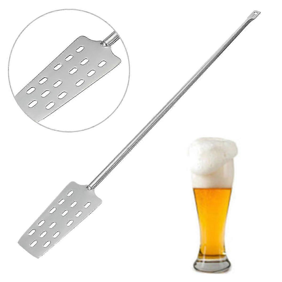 316 Stainless Steel Wine Mash Tun Stirrer Paddle With 15 Holes - Essential Tool for Homebrew Wine Crafting