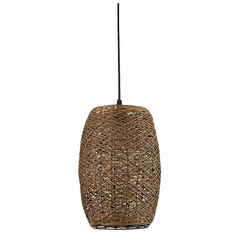 Rattan Chandelier with Natural Coffee Color for Decoration Ideal for Tearoom Restaurant and Home 1 Piece