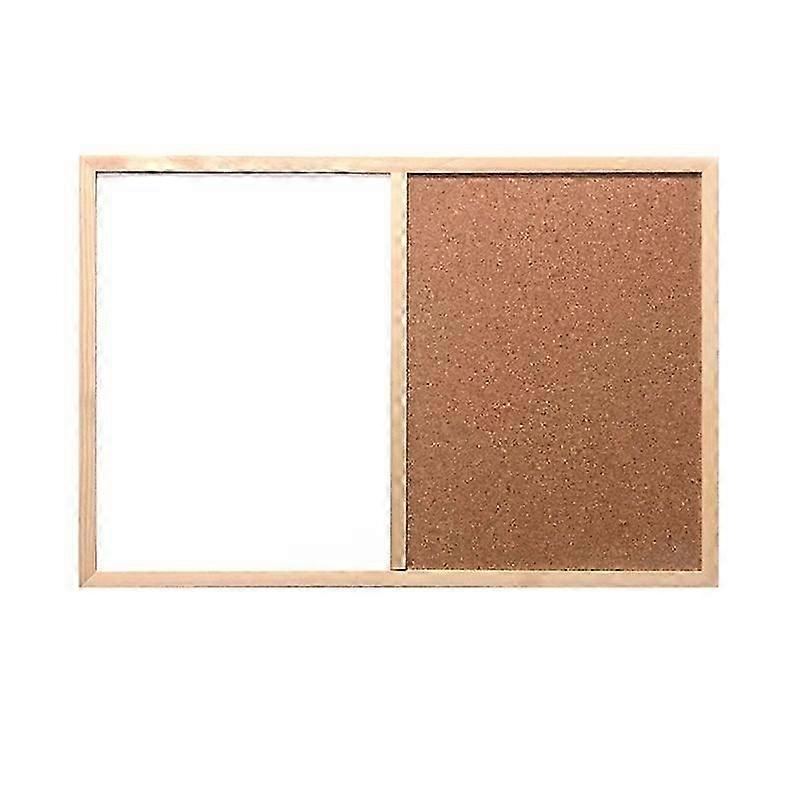 Message Cork Board Wood Frame Whiteboard Drawing Boards Combination 30X40cm Bulletin Magnetic Marke