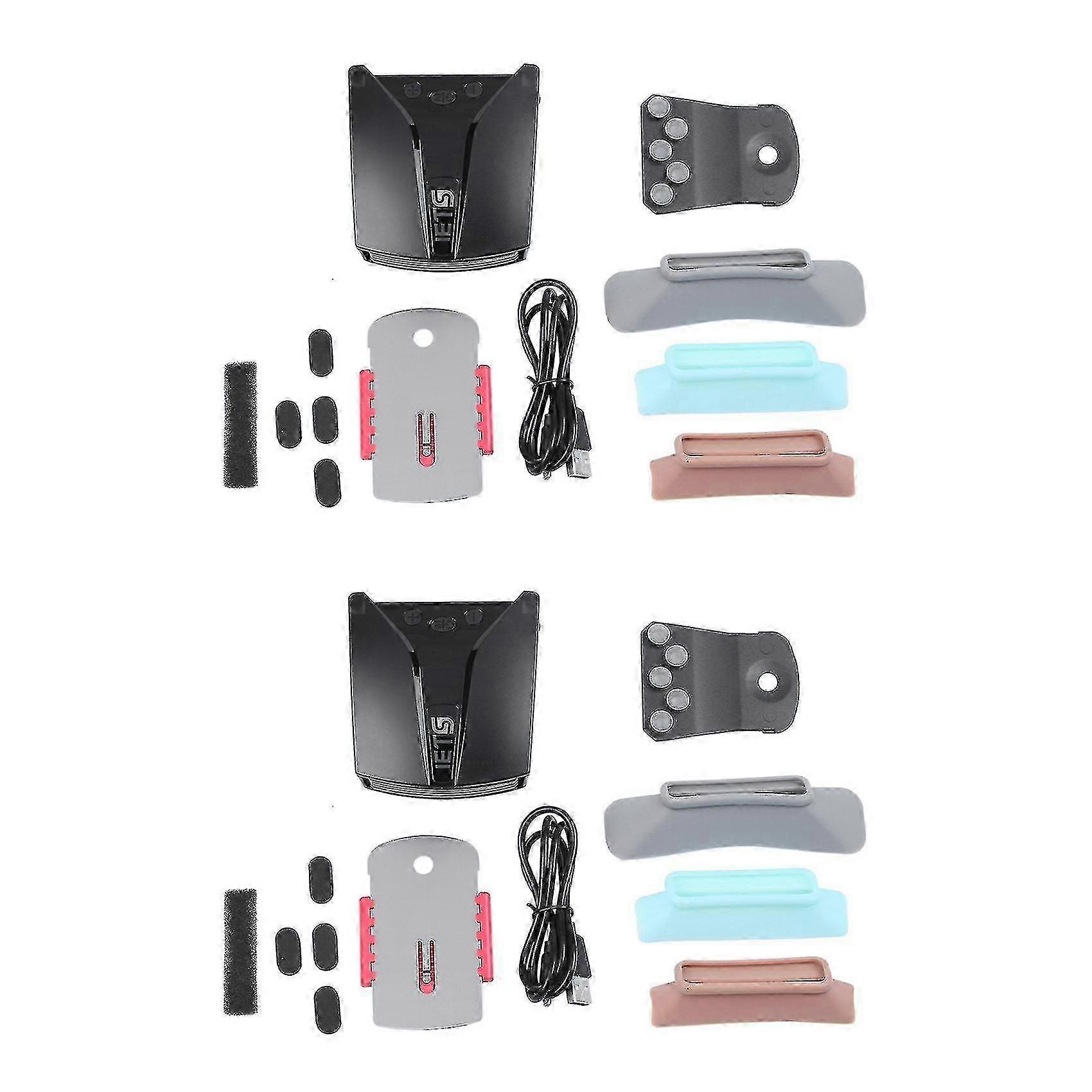 2x GT202 Laptop Cooling Pad with Temperature Display - Black