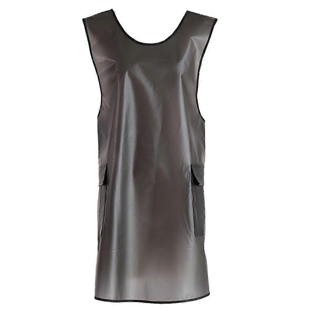 Waterproof Chef Aprons Tpu Aprons Transparent Black Multi Purpose For Home Kitchen Use 1Pc