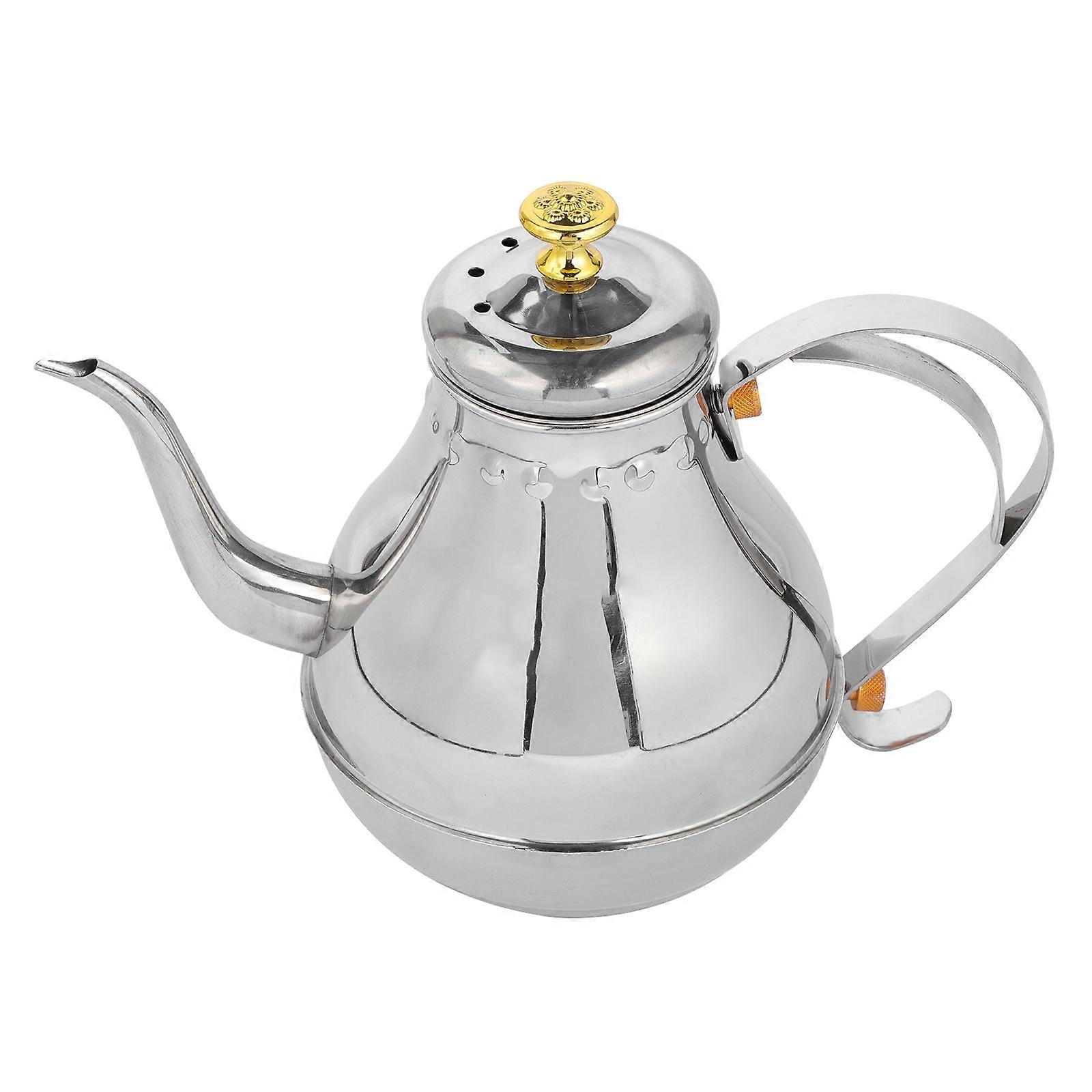 Stainless Steel Water Kettle for Home Use Silver Efficient Boiling with Cool Handle 1Pc