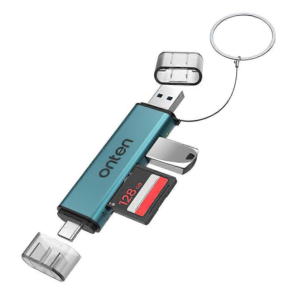 ONTEN OTN-CR537S USB A / Type C to Mini SD / TF Card Reader OTG Adapter for Phone Tablet Laptop
