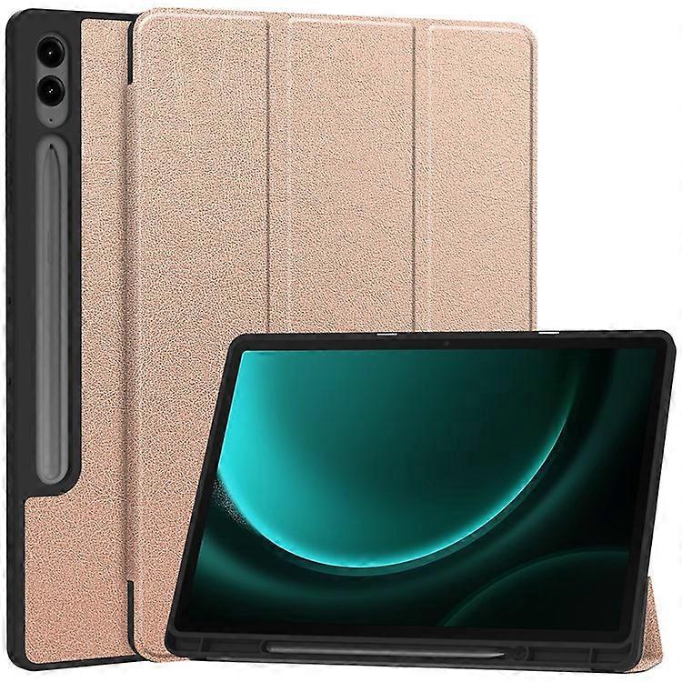 Compatible For Samsung Galaxy Tab S9 FE+ / Tab S9+ Case PU Leather+TPU Auto Sleep / Wake Tablet Cover with Pencil Holder