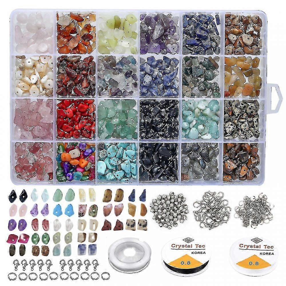 Kristallschmuck Making Kit, Ring Making Kit mit Kristall Edelsteinperlen