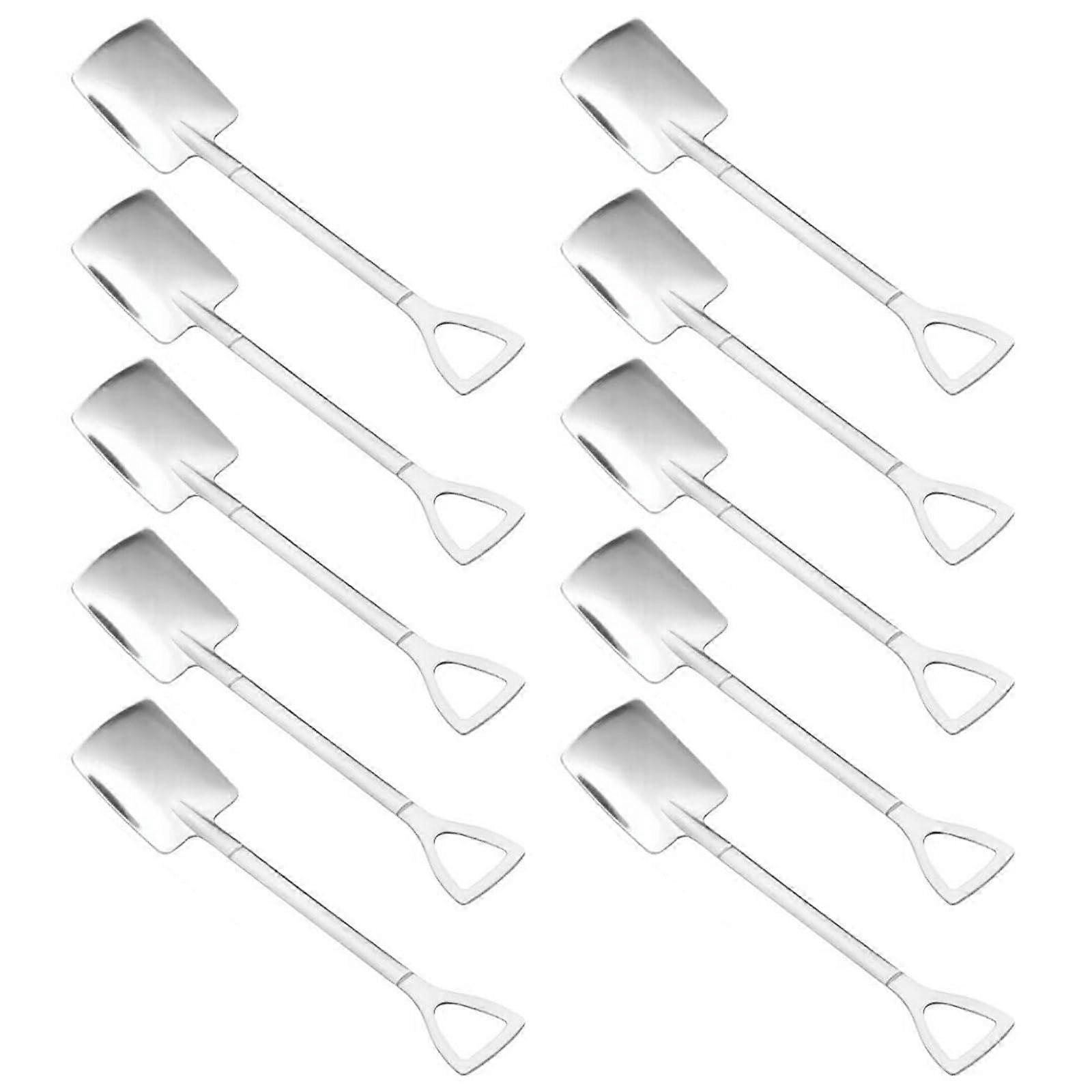 Kreatives SchaufelLöffelSet, functional spoon, delicate spoon set for outdoor activities, practical spoon set for enthusiasts square head